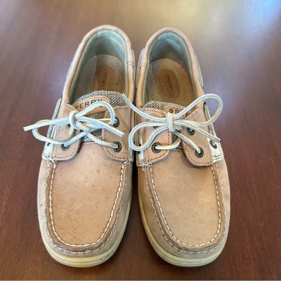 🌟3/$20🌟 Sperry Top-Sider Bluefish 2 Eye Boat Shoes  Tan Women’s Size 8 - Picture 2 of 6